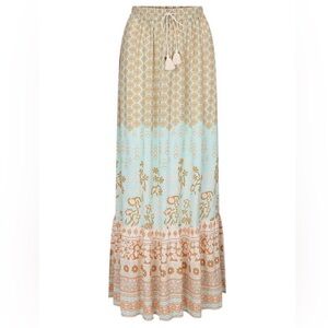 Spell Sweet Nothings Bohemian Printed Maxi Skirt